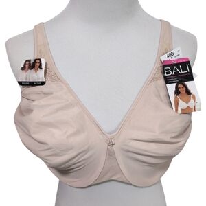 Bali Minimizer Bra, minimizes up to 1 1/2", underwire, soft taupe 3385, size 40G